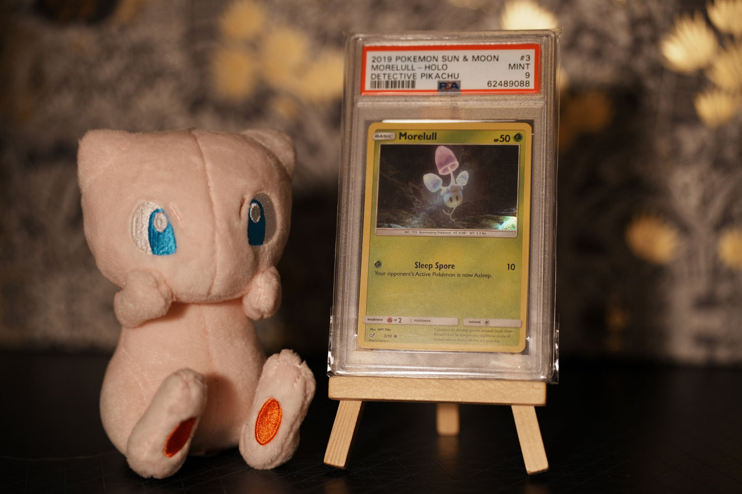Morelull - Holo - Detective Pikachu [PSA 9]